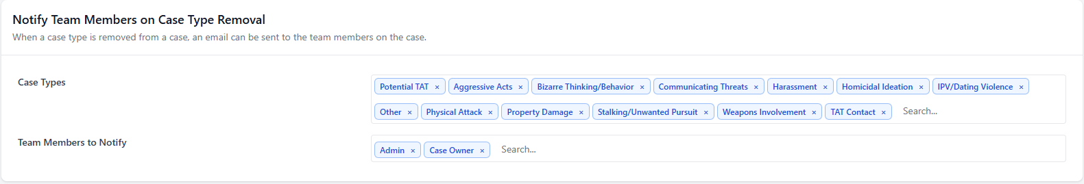 Notification settings